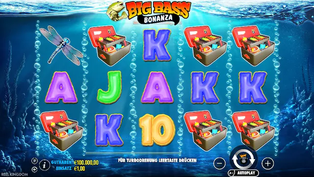 Big Bass Bonanza Slot Banner von Reel Kingdom