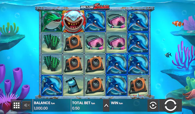 Razor Shark Slot Banner von Push Gaming